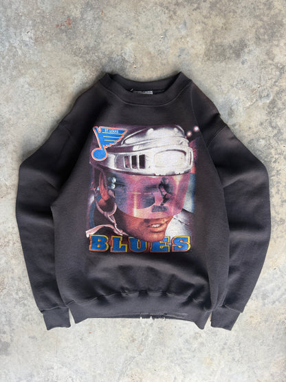 90s St. Louis Blues Pro Player Black NFL Sweatshirt (L)