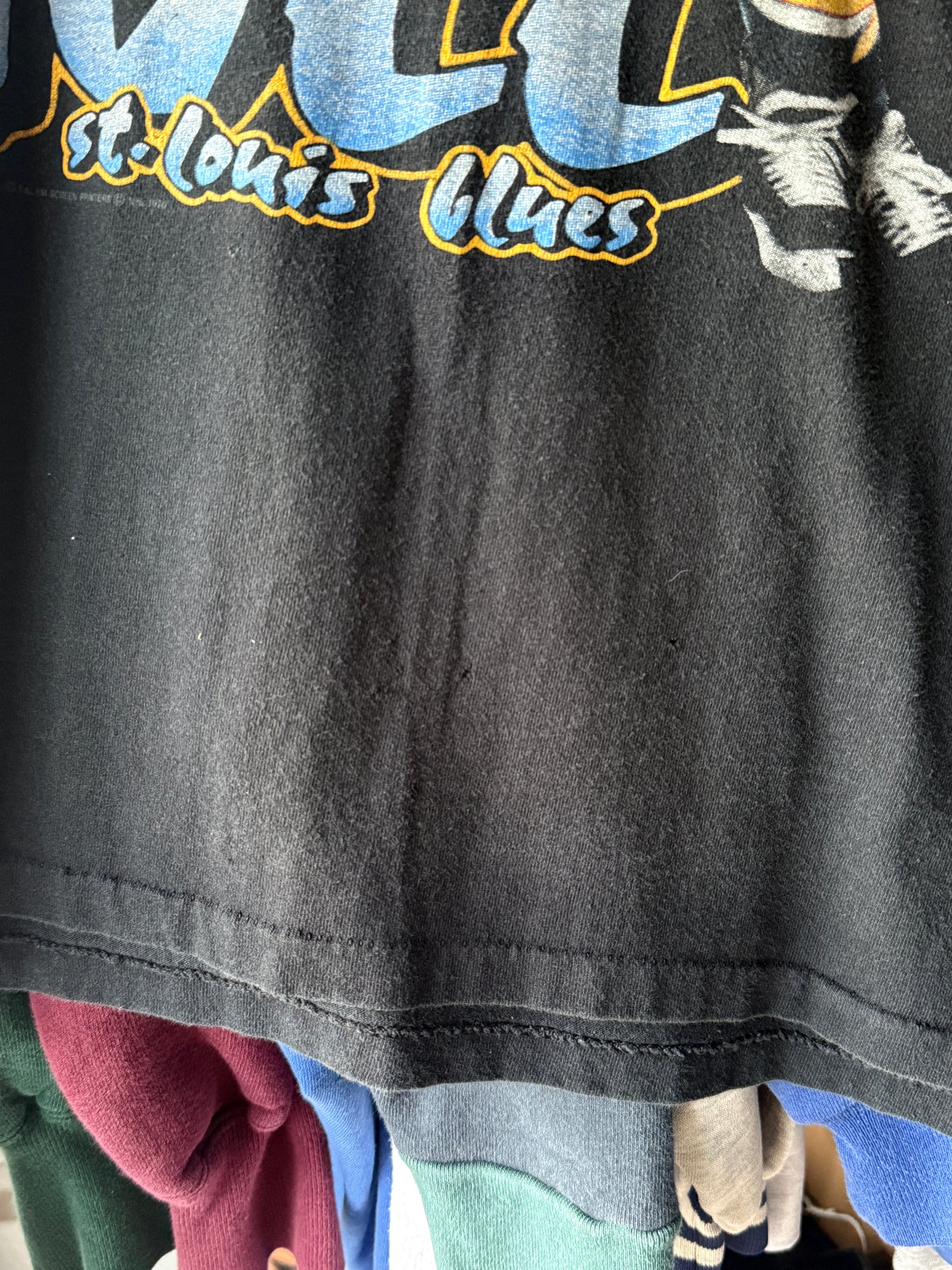 1996 Brett Hull St. Louis Blues NHL Salem T-Shirt (XL)