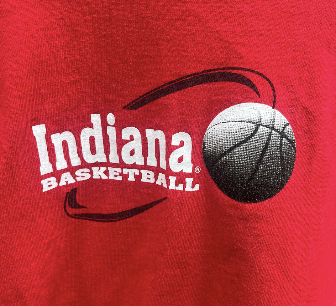 90's Indiana Hoosiers Basketball T-shirt (XL)